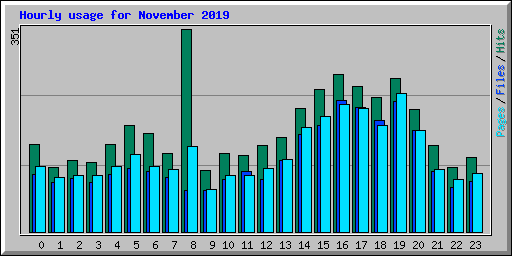 Hourly usage for November 2019