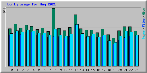 Hourly usage for May 2021